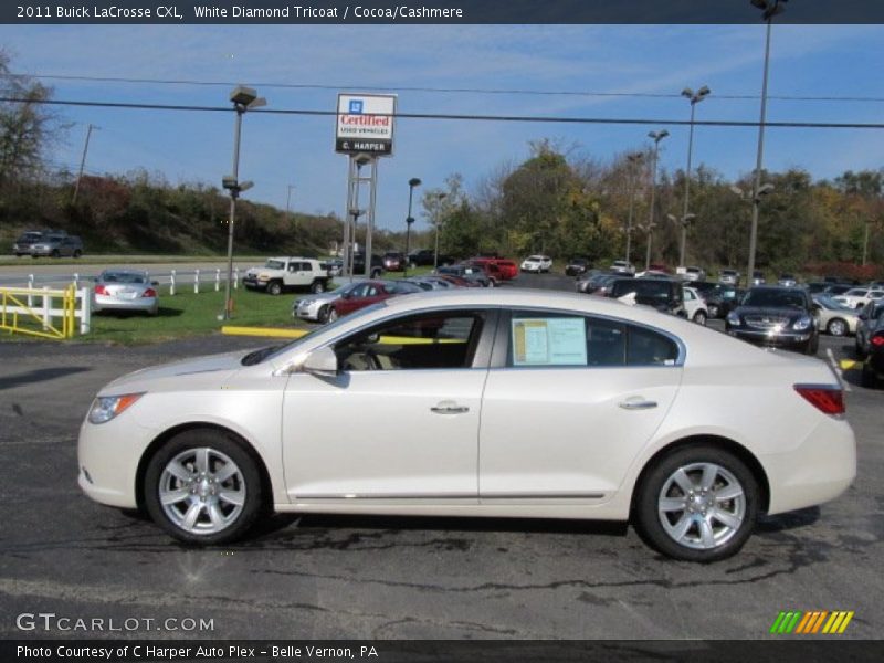 White Diamond Tricoat / Cocoa/Cashmere 2011 Buick LaCrosse CXL