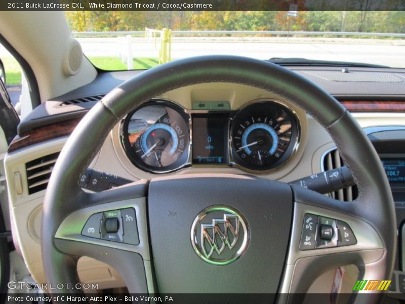 White Diamond Tricoat / Cocoa/Cashmere 2011 Buick LaCrosse CXL