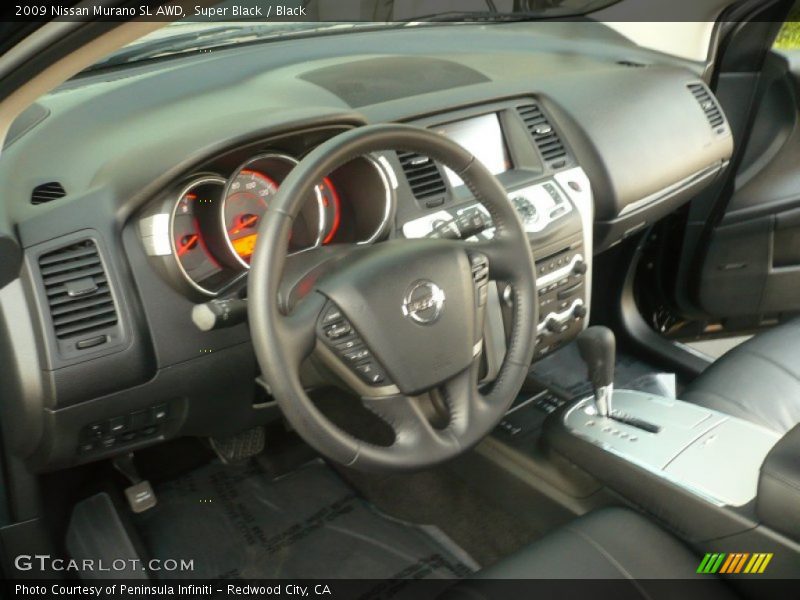 Super Black / Black 2009 Nissan Murano SL AWD