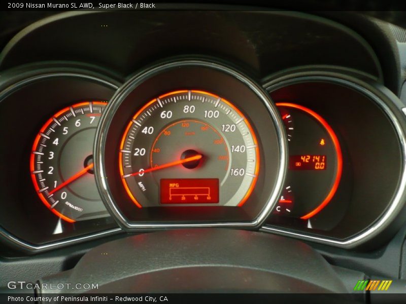 Super Black / Black 2009 Nissan Murano SL AWD