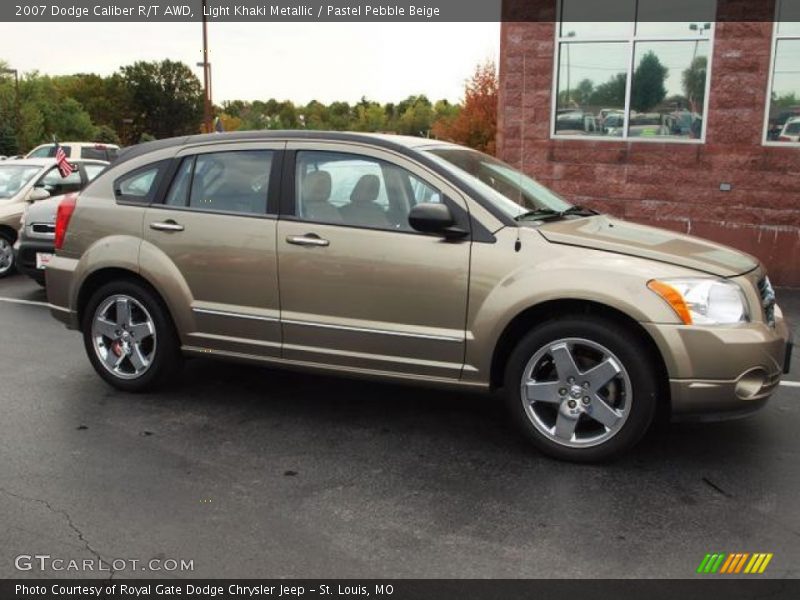 Light Khaki Metallic / Pastel Pebble Beige 2007 Dodge Caliber R/T AWD