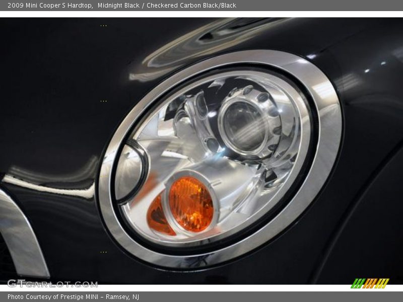 Midnight Black / Checkered Carbon Black/Black 2009 Mini Cooper S Hardtop