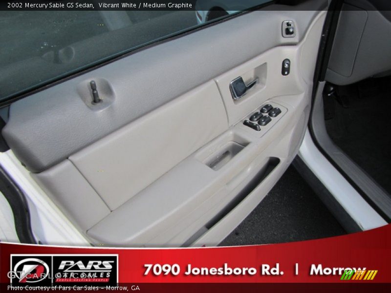 Vibrant White / Medium Graphite 2002 Mercury Sable GS Sedan