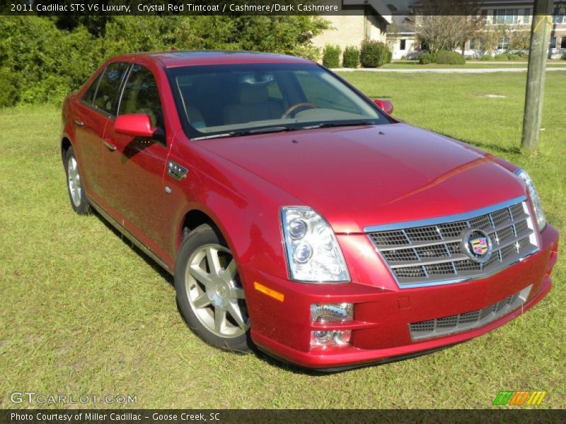 Crystal Red Tintcoat / Cashmere/Dark Cashmere 2011 Cadillac STS V6 Luxury