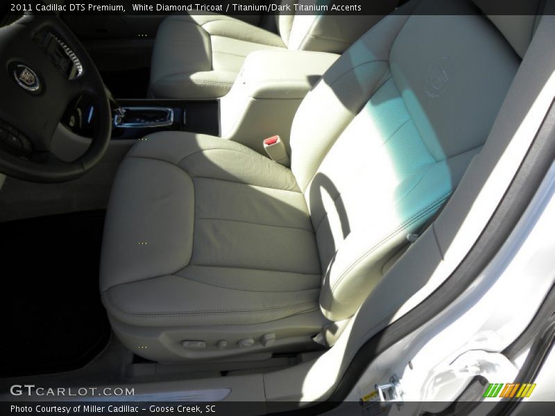 White Diamond Tricoat / Titanium/Dark Titanium Accents 2011 Cadillac DTS Premium