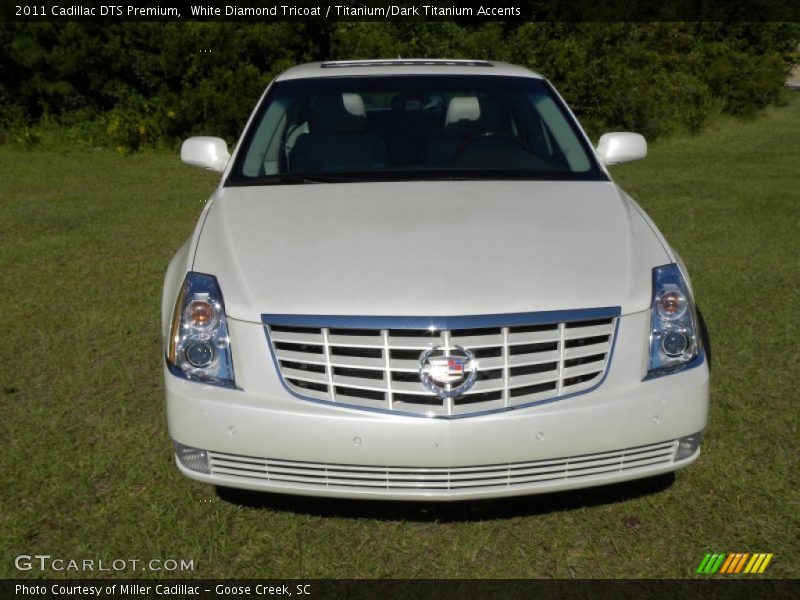 White Diamond Tricoat / Titanium/Dark Titanium Accents 2011 Cadillac DTS Premium