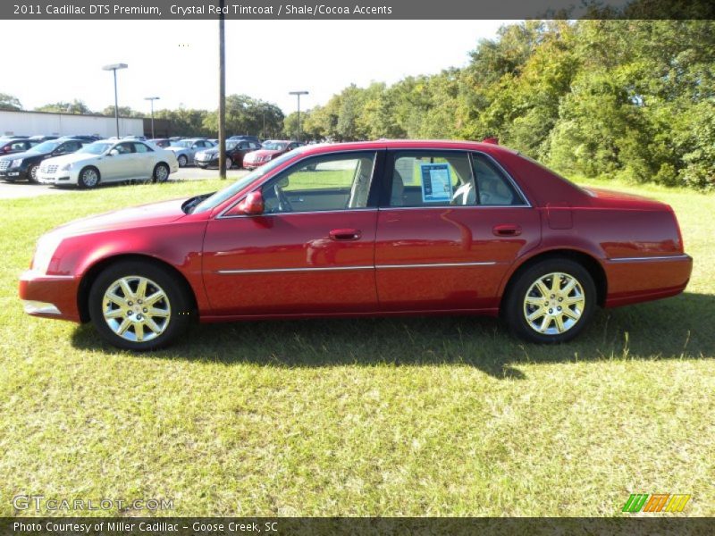 Crystal Red Tintcoat / Shale/Cocoa Accents 2011 Cadillac DTS Premium