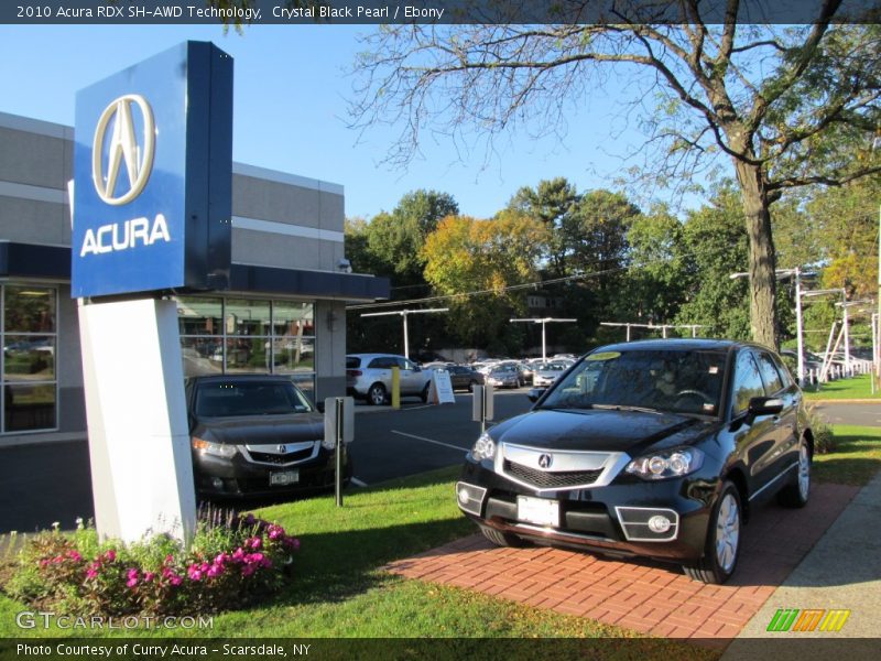 Crystal Black Pearl / Ebony 2010 Acura RDX SH-AWD Technology