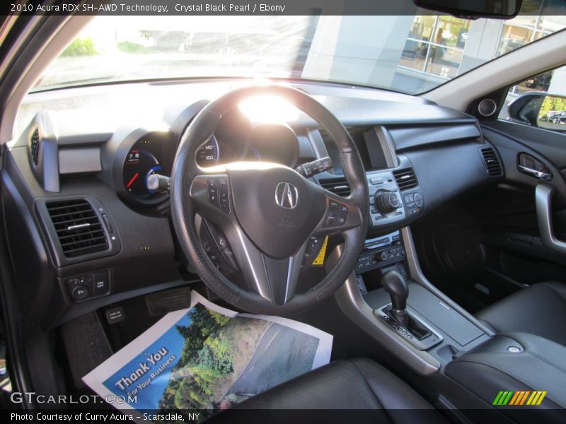 Crystal Black Pearl / Ebony 2010 Acura RDX SH-AWD Technology