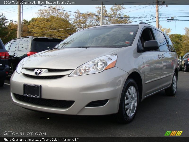 Silver Shadow Pearl / Stone 2009 Toyota Sienna LE