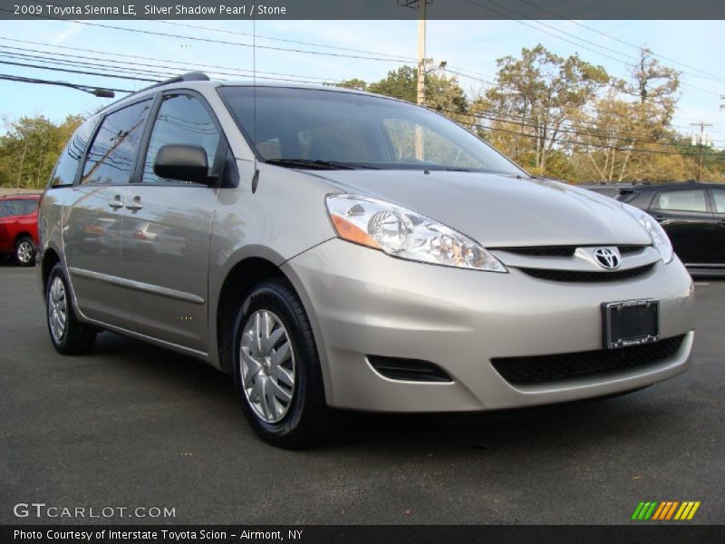 Silver Shadow Pearl / Stone 2009 Toyota Sienna LE