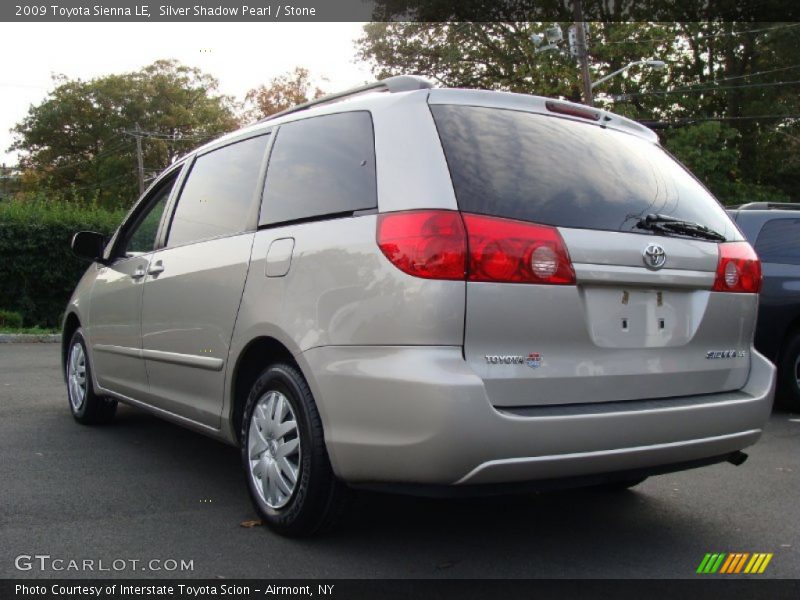 Silver Shadow Pearl / Stone 2009 Toyota Sienna LE