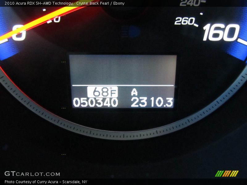 Crystal Black Pearl / Ebony 2010 Acura RDX SH-AWD Technology