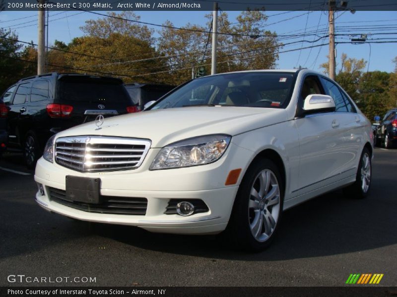 Arctic White / Almond/Mocha 2009 Mercedes-Benz C 300 4Matic