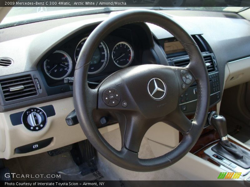 Arctic White / Almond/Mocha 2009 Mercedes-Benz C 300 4Matic
