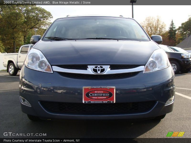 Blue Mirage Metallic / Stone 2008 Toyota Sienna Limited AWD