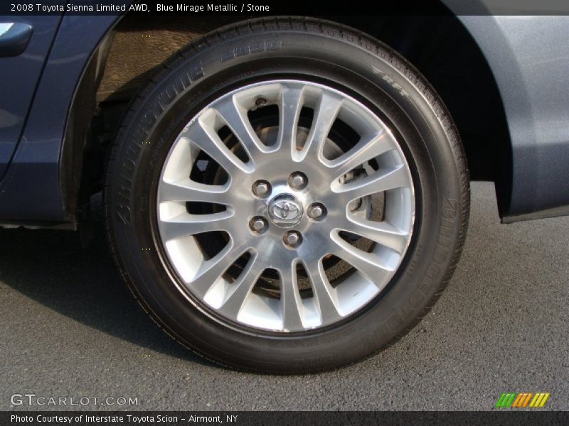 Blue Mirage Metallic / Stone 2008 Toyota Sienna Limited AWD