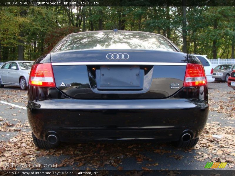 Brilliant Black / Black 2008 Audi A6 3.2 quattro Sedan