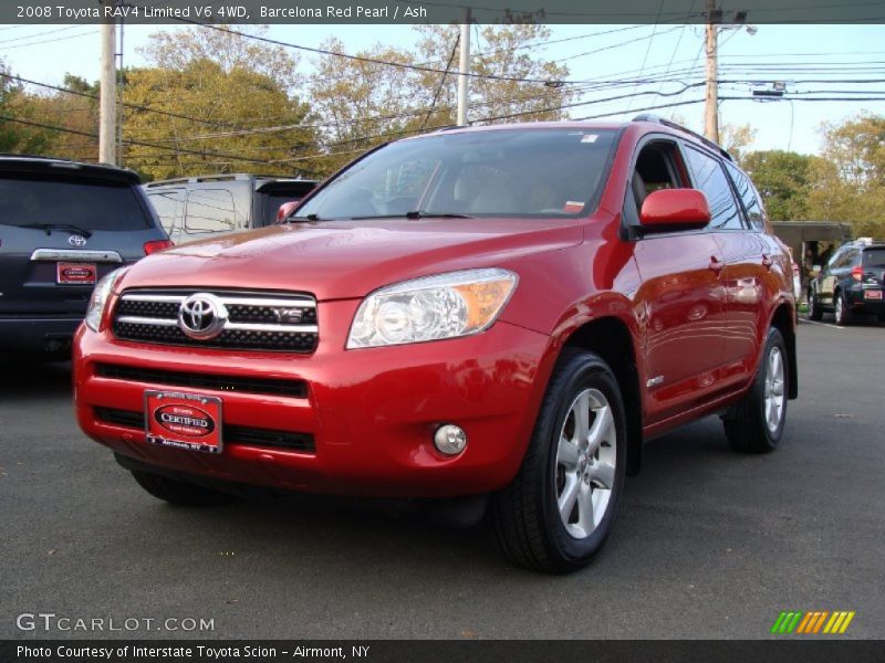 Barcelona Red Pearl / Ash 2008 Toyota RAV4 Limited V6 4WD
