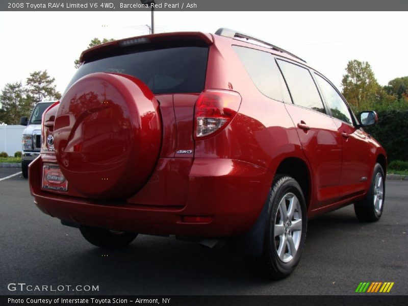 Barcelona Red Pearl / Ash 2008 Toyota RAV4 Limited V6 4WD