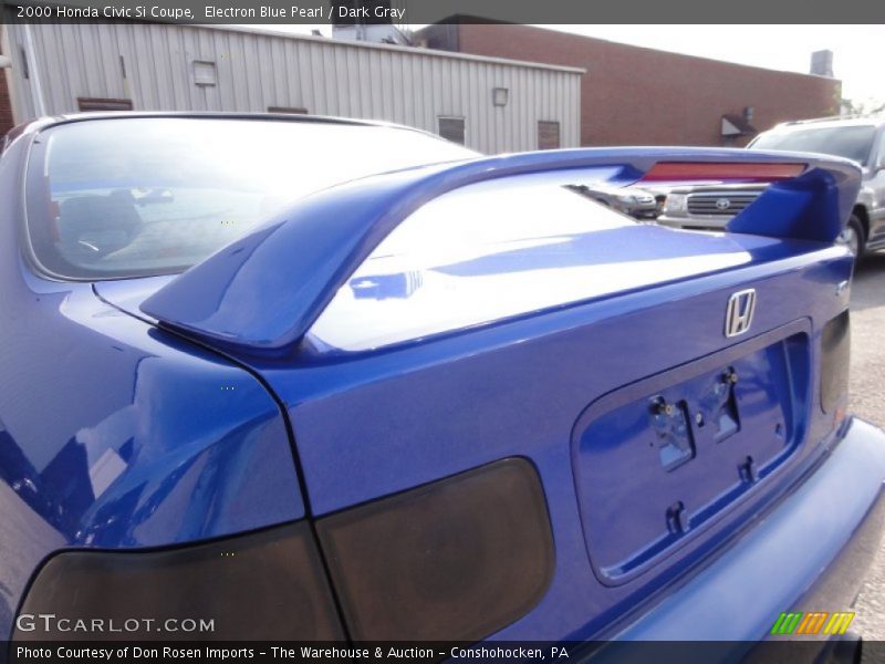 Electron Blue Pearl / Dark Gray 2000 Honda Civic Si Coupe