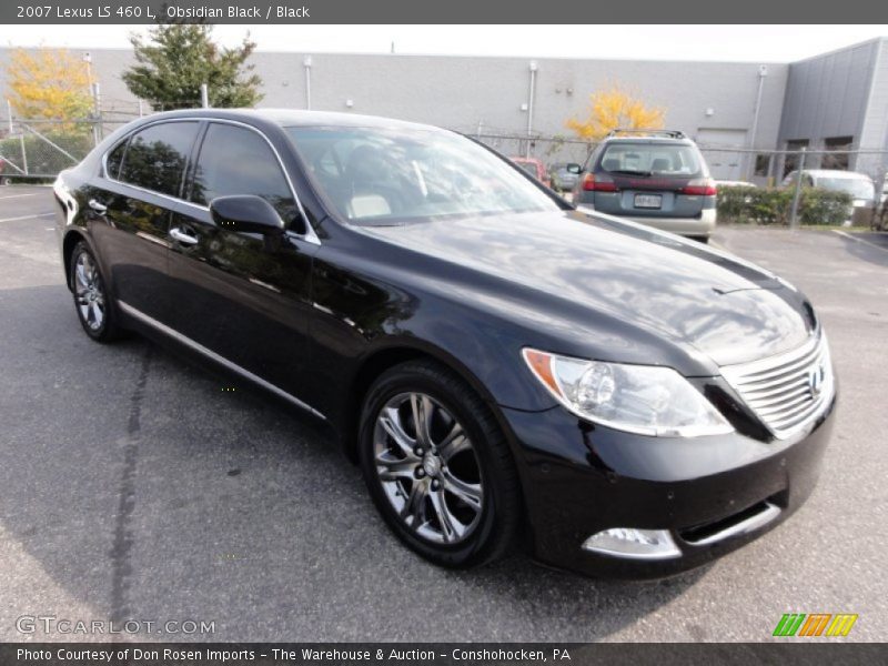 Obsidian Black / Black 2007 Lexus LS 460 L