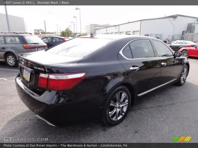 Obsidian Black / Black 2007 Lexus LS 460 L