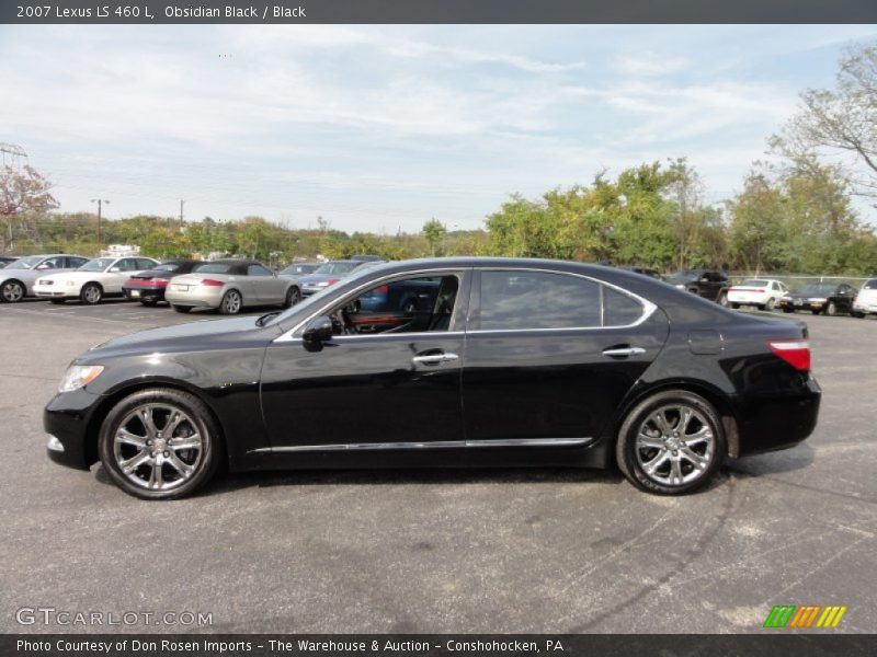 Obsidian Black / Black 2007 Lexus LS 460 L