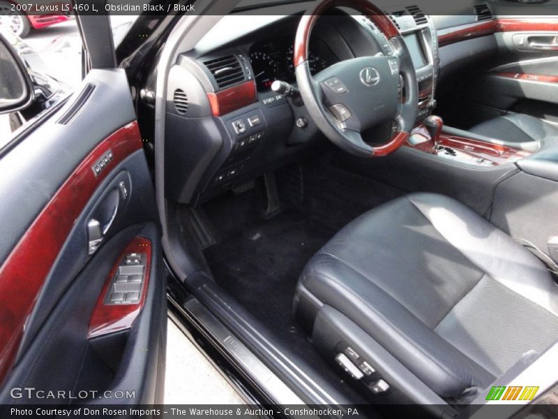 Obsidian Black / Black 2007 Lexus LS 460 L