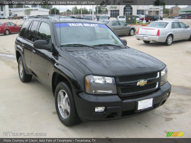 Black Granite Metallic / Light Gray 2008 Chevrolet TrailBlazer LT