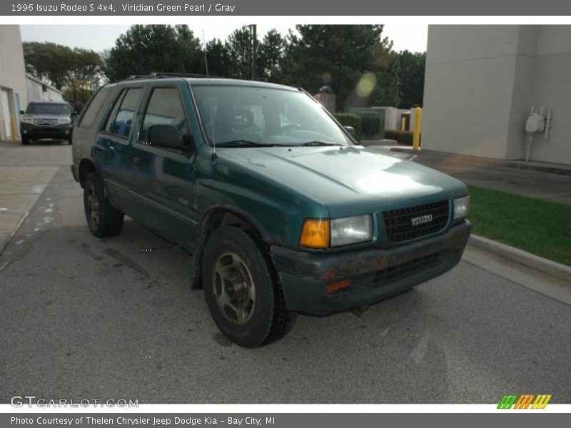 Viridian Green Pearl / Gray 1996 Isuzu Rodeo S 4x4