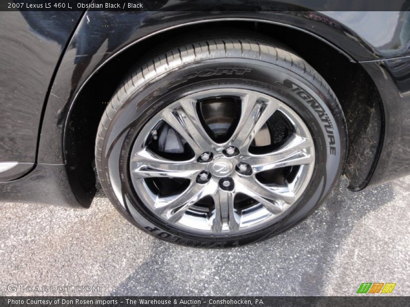 Obsidian Black / Black 2007 Lexus LS 460 L