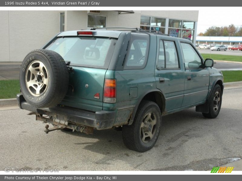 Viridian Green Pearl / Gray 1996 Isuzu Rodeo S 4x4
