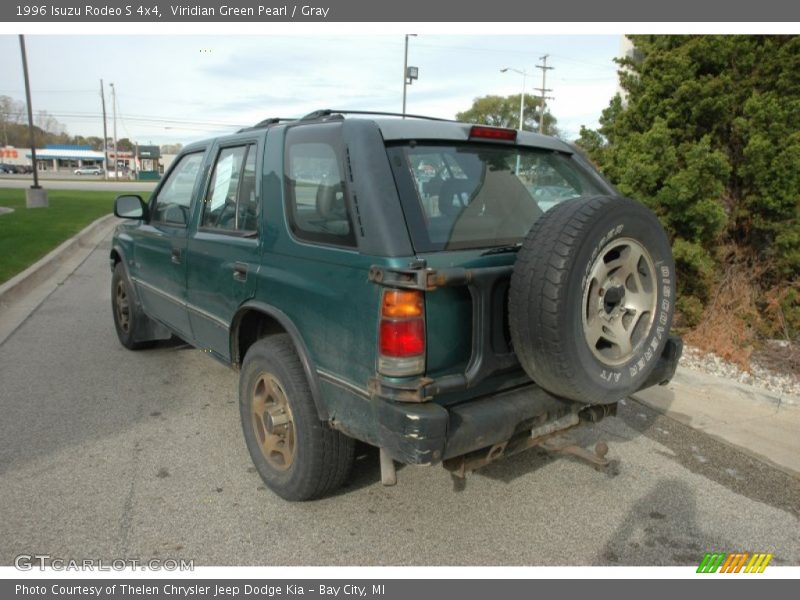 Viridian Green Pearl / Gray 1996 Isuzu Rodeo S 4x4