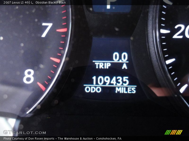 Obsidian Black / Black 2007 Lexus LS 460 L
