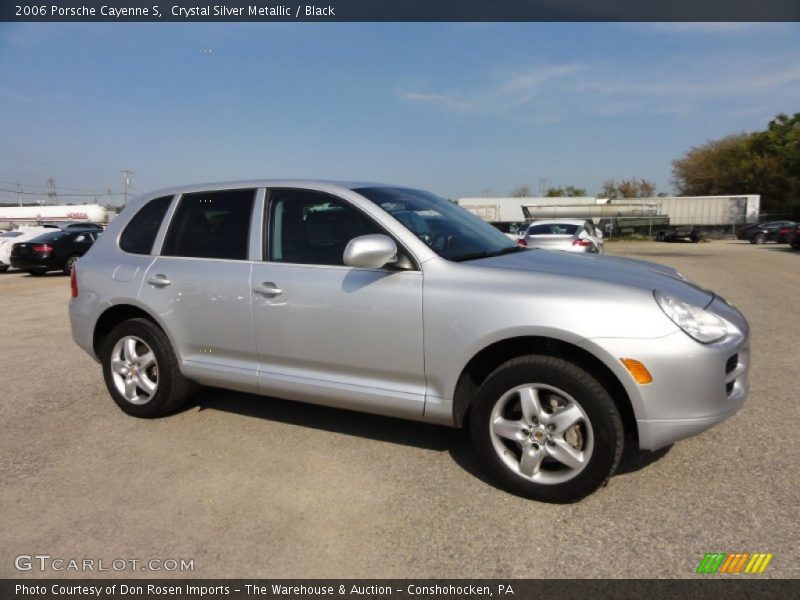 Crystal Silver Metallic / Black 2006 Porsche Cayenne S