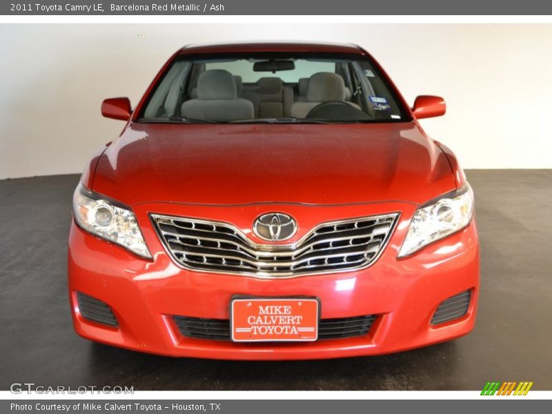 Barcelona Red Metallic / Ash 2011 Toyota Camry LE