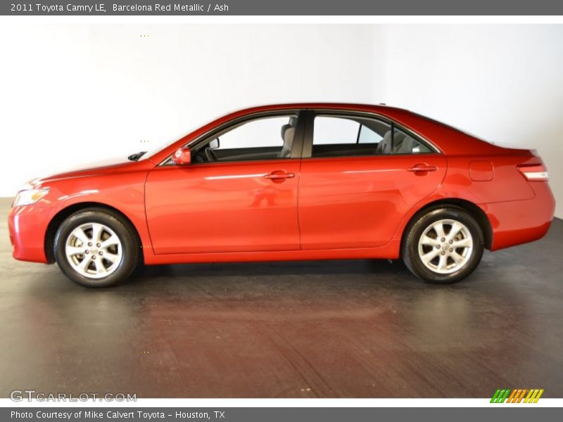 Barcelona Red Metallic / Ash 2011 Toyota Camry LE