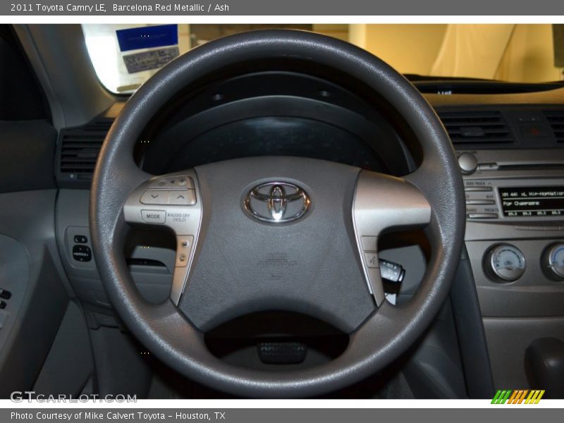 Barcelona Red Metallic / Ash 2011 Toyota Camry LE
