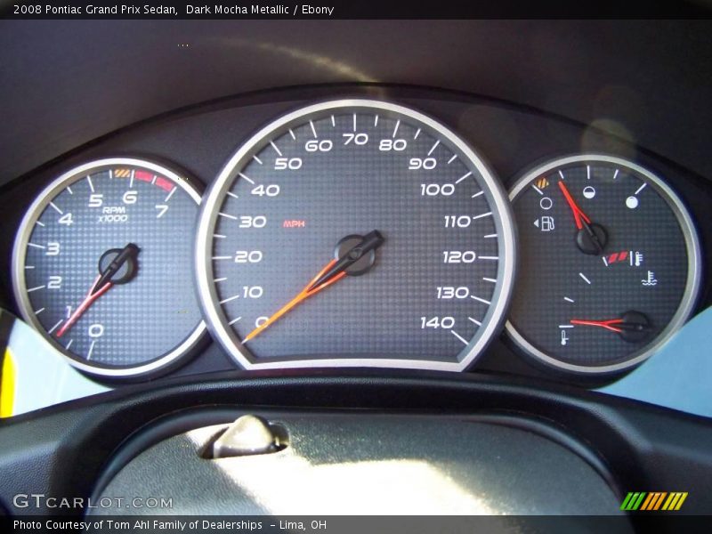 Dark Mocha Metallic / Ebony 2008 Pontiac Grand Prix Sedan