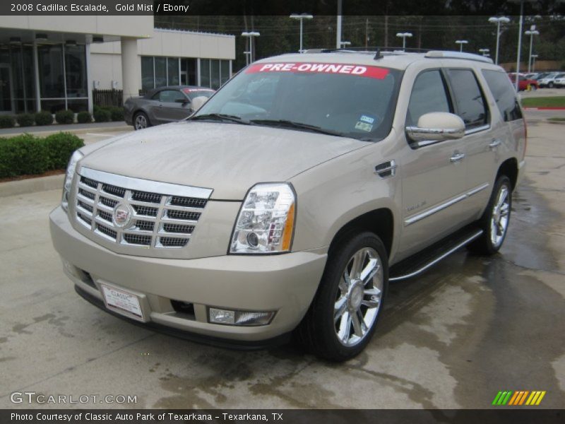 Gold Mist / Ebony 2008 Cadillac Escalade