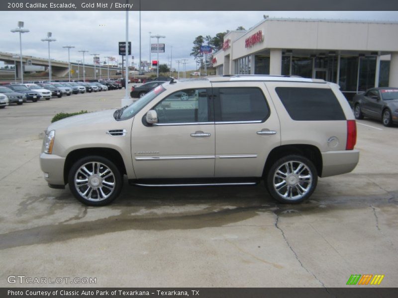 Gold Mist / Ebony 2008 Cadillac Escalade