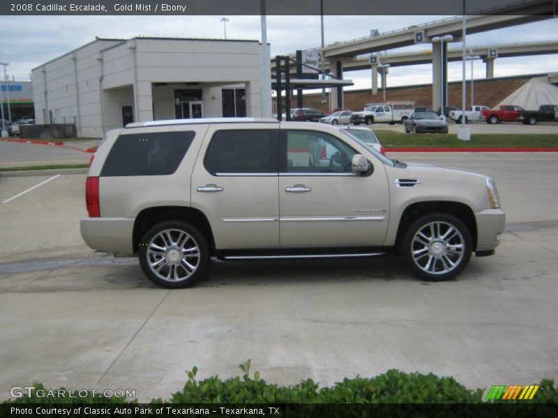 Gold Mist / Ebony 2008 Cadillac Escalade