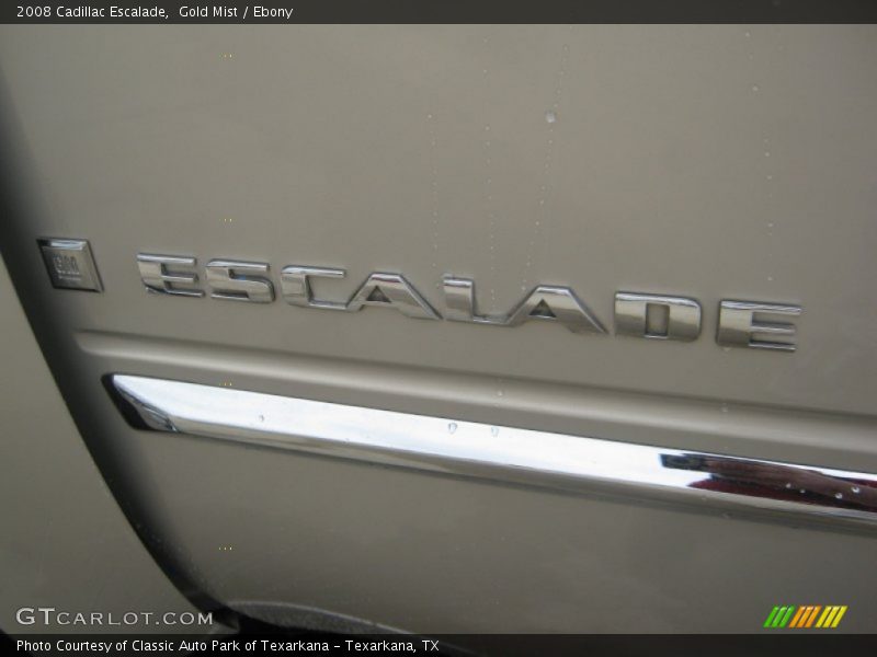Gold Mist / Ebony 2008 Cadillac Escalade