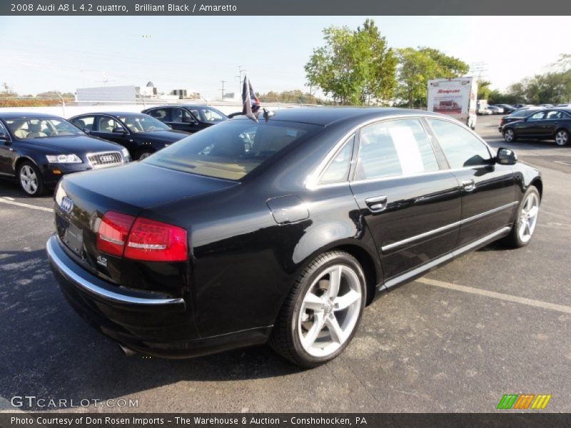 Brilliant Black / Amaretto 2008 Audi A8 L 4.2 quattro