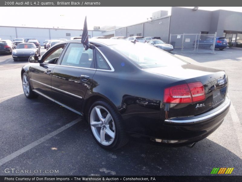 Brilliant Black / Amaretto 2008 Audi A8 L 4.2 quattro