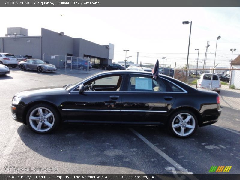 Brilliant Black / Amaretto 2008 Audi A8 L 4.2 quattro