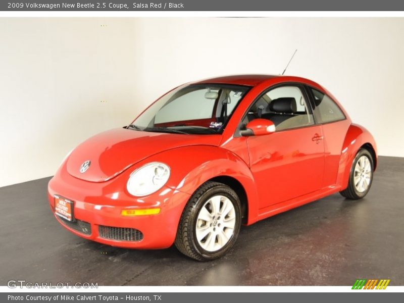 Salsa Red / Black 2009 Volkswagen New Beetle 2.5 Coupe