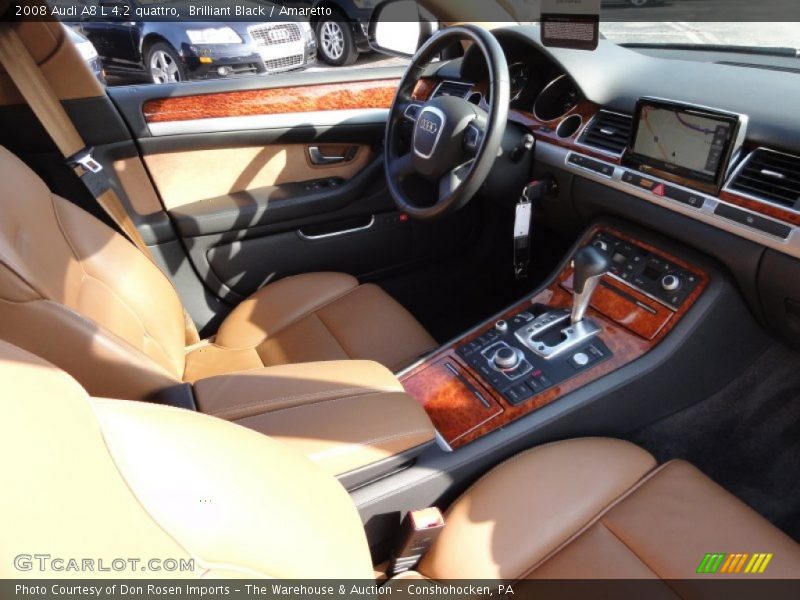 Brilliant Black / Amaretto 2008 Audi A8 L 4.2 quattro