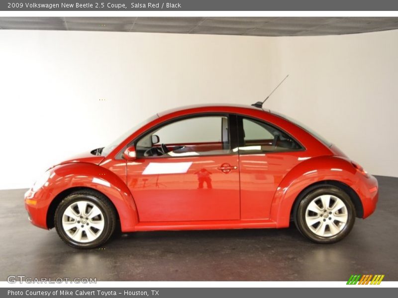 Salsa Red / Black 2009 Volkswagen New Beetle 2.5 Coupe